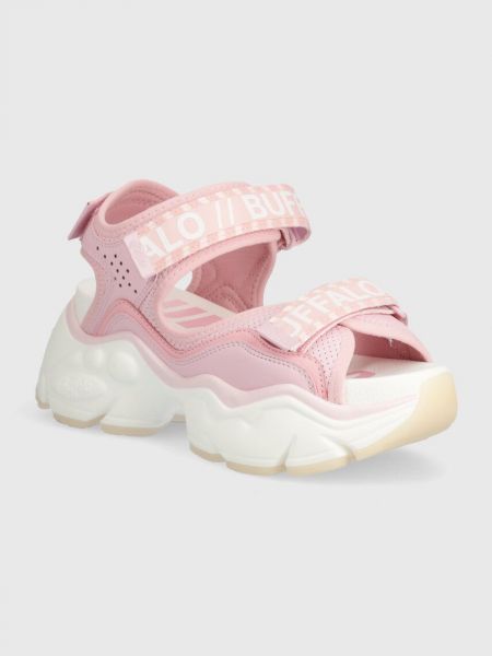 Sandale cu platformă Buffalo roz