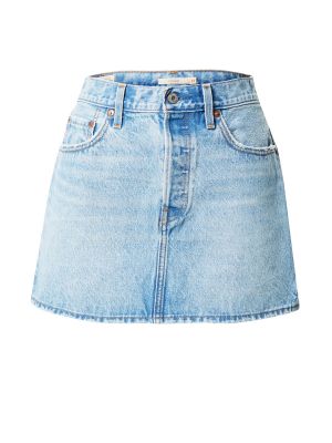 Voľná priliehavá džínsová sukňa Levi's modrá