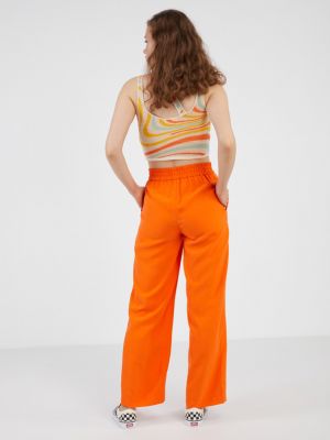 Spodnie Vero Moda pomarańczowe