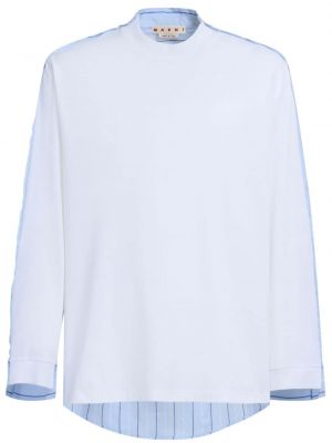 Bavlněné tričko Marni bílé