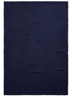 Haftowana szal z kaszmiru Ralph Lauren Collection niebieska
