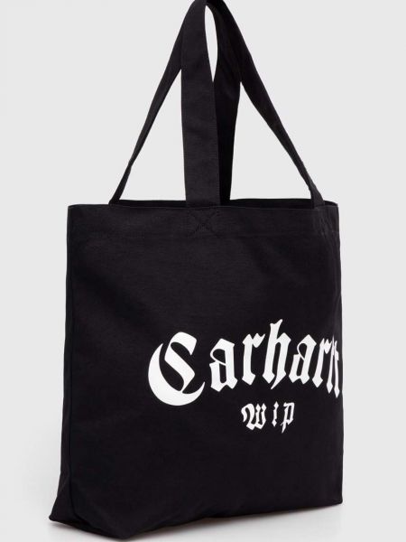 Pamučna shopper torbica Carhartt Wip crna