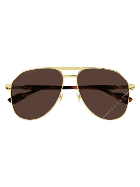 Okulary przeciwsłoneczne retro Gucci żółte