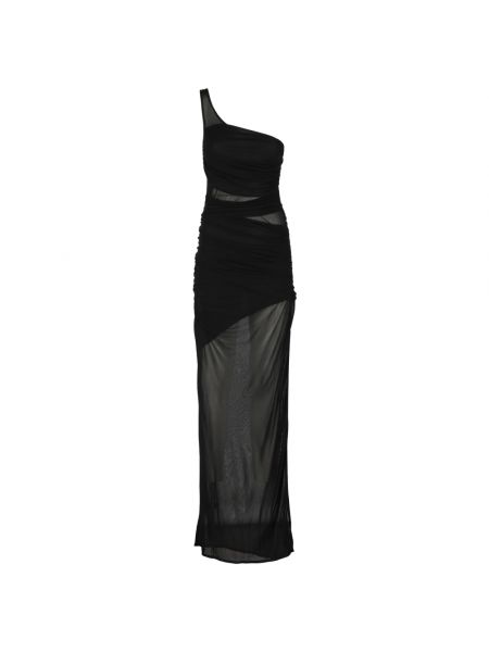 Satynowa sukienka elegancka Gauge81 czarna