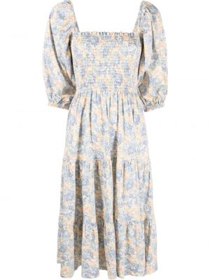 Virágos ruha nyomtatás Polo Ralph Lauren - kék