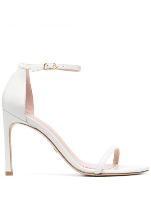 Sandalias con tacón Stuart Weitzman blanco