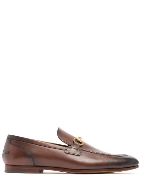 Læder loafers Gucci