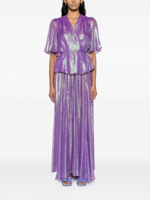 Průsvitné dlouhá sukně Forte Forte fialové