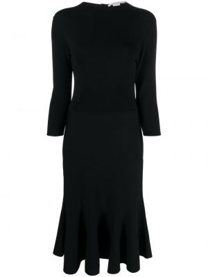 Плетена миди рокля Stella Mccartney черно