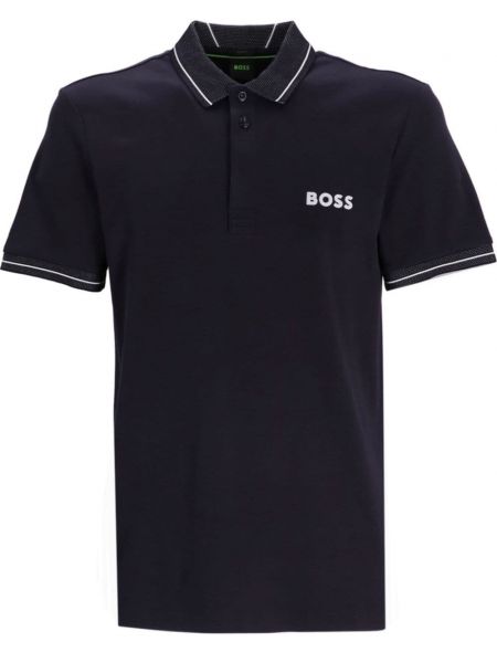 Stribet poloshirt Boss blå