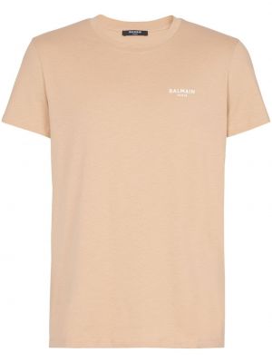T-shirt en coton Balmain beige