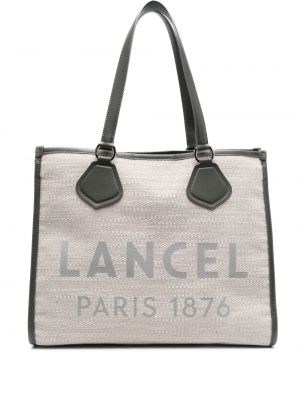 Шопинг чанта Lancel каки