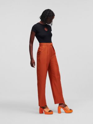 Kalhoty Karl Lagerfeld oranžové