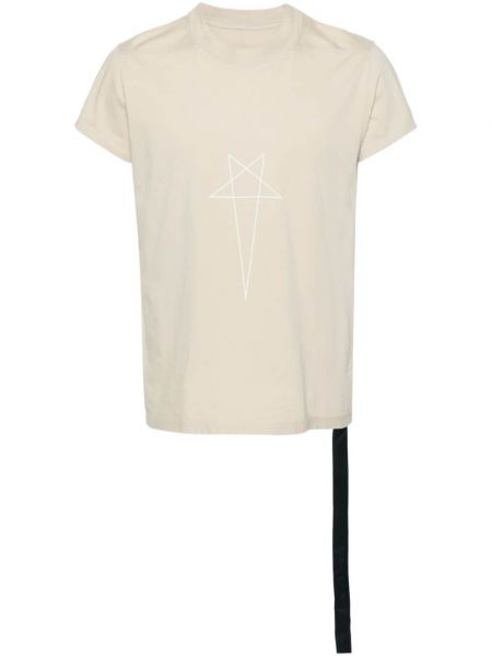 T-shirt en coton Rick Owens Drkshdw beige