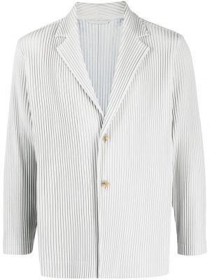 Plissert lang blazer Homme Plissé Issey Miyake grå