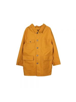 Płaszcz bawełniany Balenciaga Vintage żółty