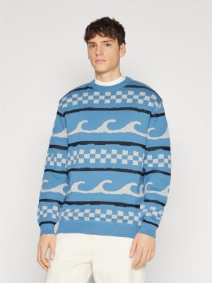 Клетчатый свитер Santa Cruz синий