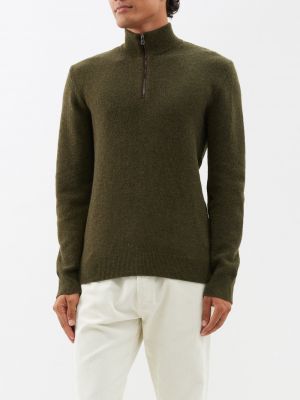 Кашемировый свитер на молнии с высоким воротником Ralph Lauren