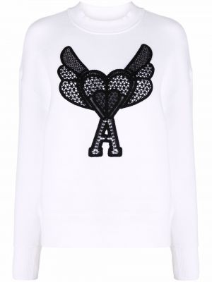 Blonder sweatshirt Ami Paris hvit