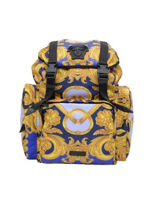 Niebieski plecak Versace