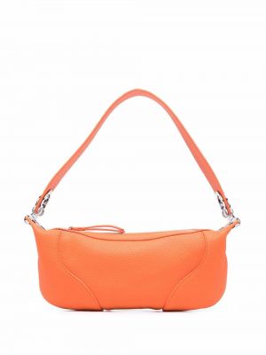 Кожени чанта за ръка By Far оранжево