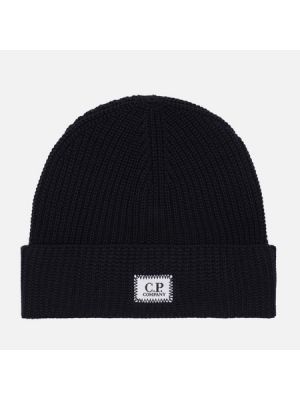 Хлопковая шапка C.p. Company синяя