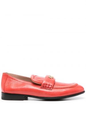 Pantofi loafer din piele Moschino roșu