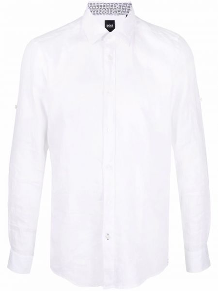 Camisa con botones Boss blanco