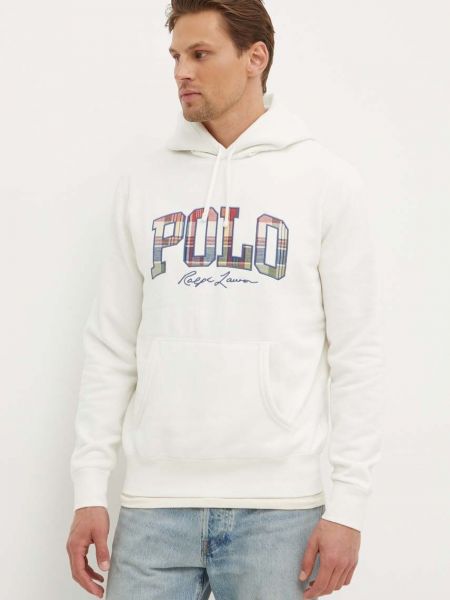 Hoodie s kapuljačom Polo Ralph Lauren bijela
