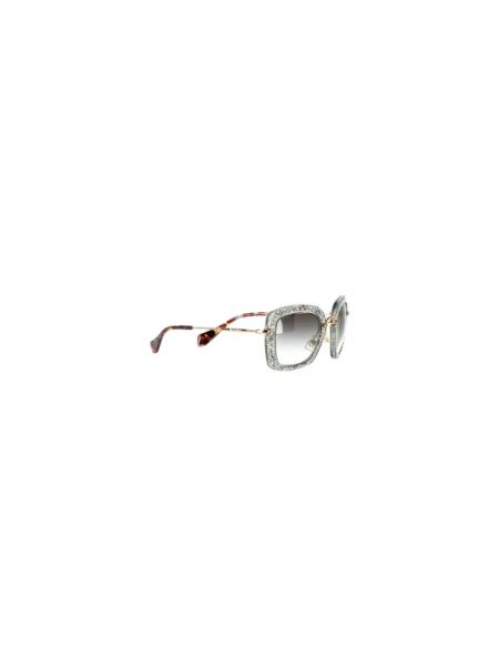 Okulary przeciwsłoneczne Miu Miu Pre-owned srebrne