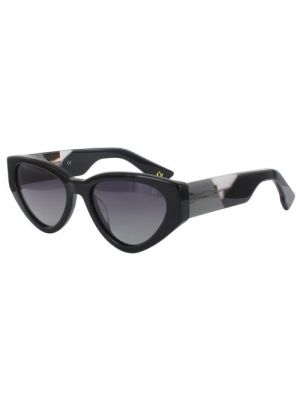 Солнцезащитные очки Lucia Valdi, кошачий глаз, оправа: пластик, поляризационные, для женщин черный