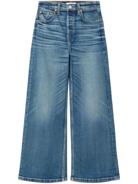 Højtaljet stretch jeans Re/done blå