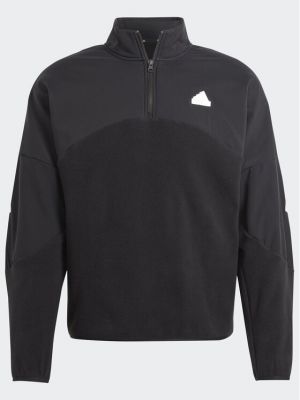 Relaxed fit dryžuotas džemperis Adidas juoda