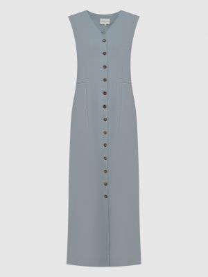 Шерстяное платье-рубашка Lou Lou Studio голубое