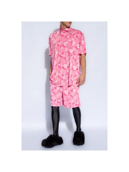 Pantalones cortos de flores Vetements rosa