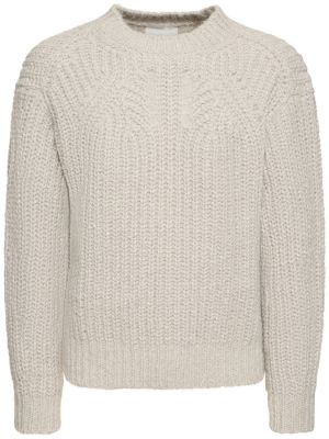 Pull en laine en tricot Marant gris