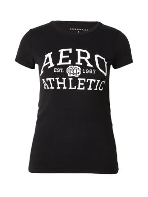 Тениска Aéropostale черно