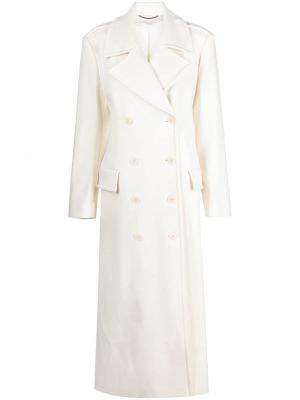 Vlněný kabát Stella Mccartney bílý