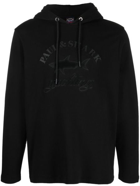 Jersey sweatshirt aus baumwoll mit print Paul & Shark schwarz