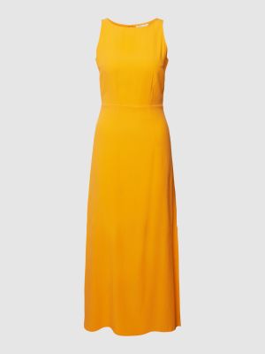 Pomarańczowa sukienka midi z lyocellu Tom Tailor Denim