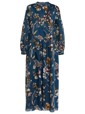 Sukienka midi bawełniana S Max Mara, niebieski