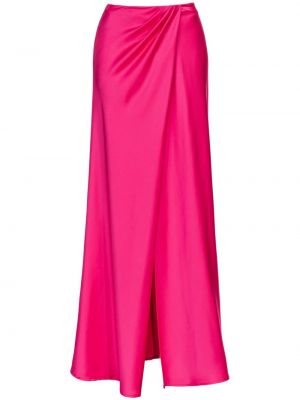 Długa spódnica drapowana Pinko różowa