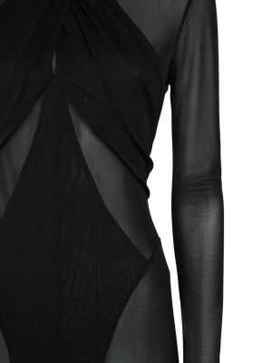 Viskózové hodvábne dlouhé šaty Isabel Marant čierna