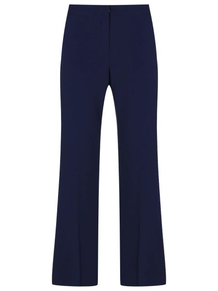 Однотонные прямые брюки Elena Miro синие