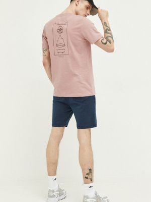 Тениска с дълъг ръкав с принт Protest розово