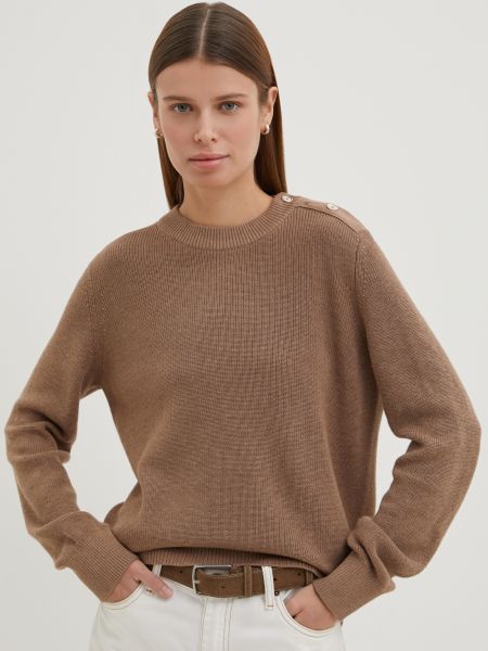 Коричневый пуловер Finn Flare