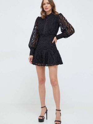 Mini haljina Bardot crna