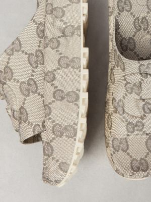 Nizki čevlji s platformo Gucci bež