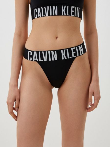 Стринги Calvin Klein черные