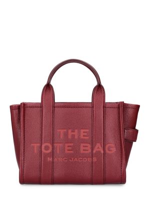 Kožená nákupná taška Marc Jacobs červená